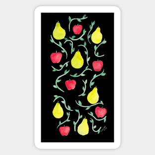 Orchard on Black Sticker